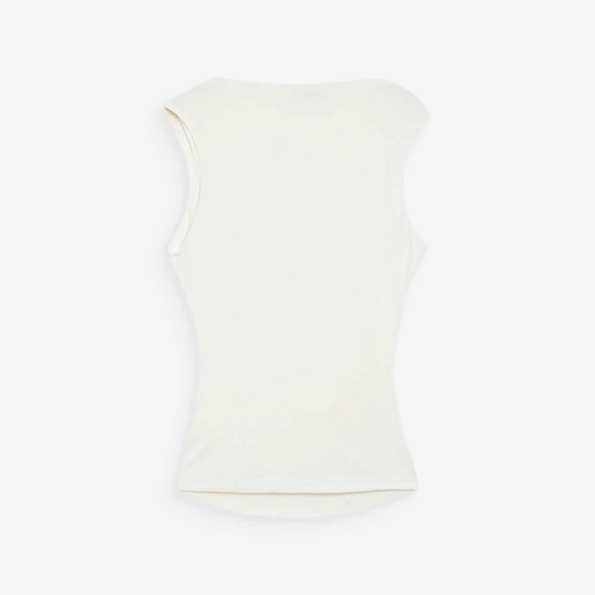 1GM0329-043 [GRACE & MILA] Draped Sleeveless Top Ivoire Valley Ivory #SS2617080 (C-EU-E)