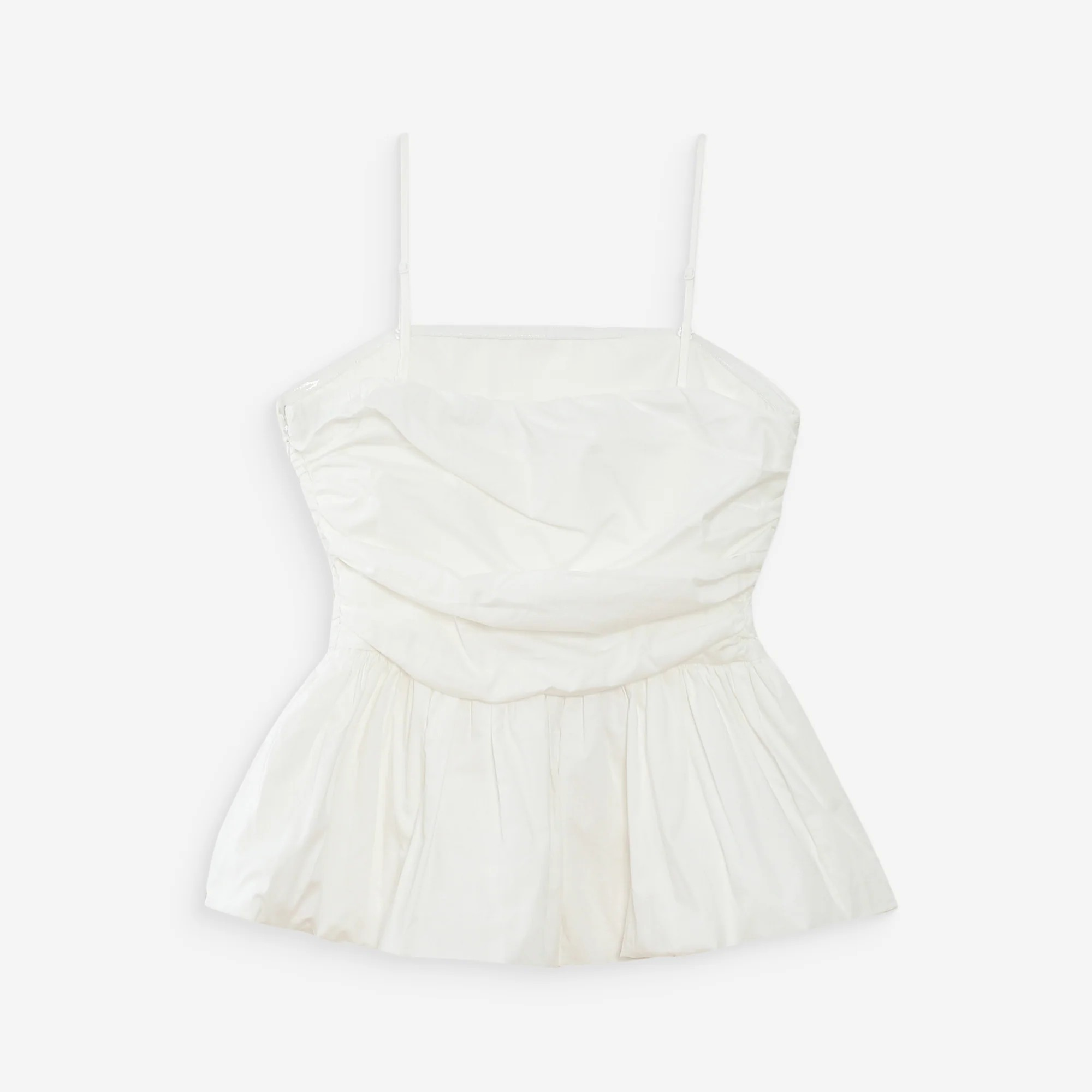 1GM0329-046 [GRACE & MILA] Fitted Peplum Top Ivoire Valo Ivory #SS2617087 (C-EU-E)