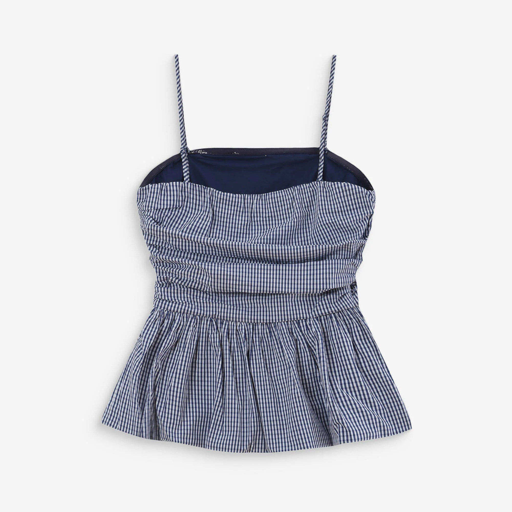 1GM0329-047 [GRACE & MILA] Fitted Peplum Top Ivoire Valo Navy #SS2617087 (C-EU-E)