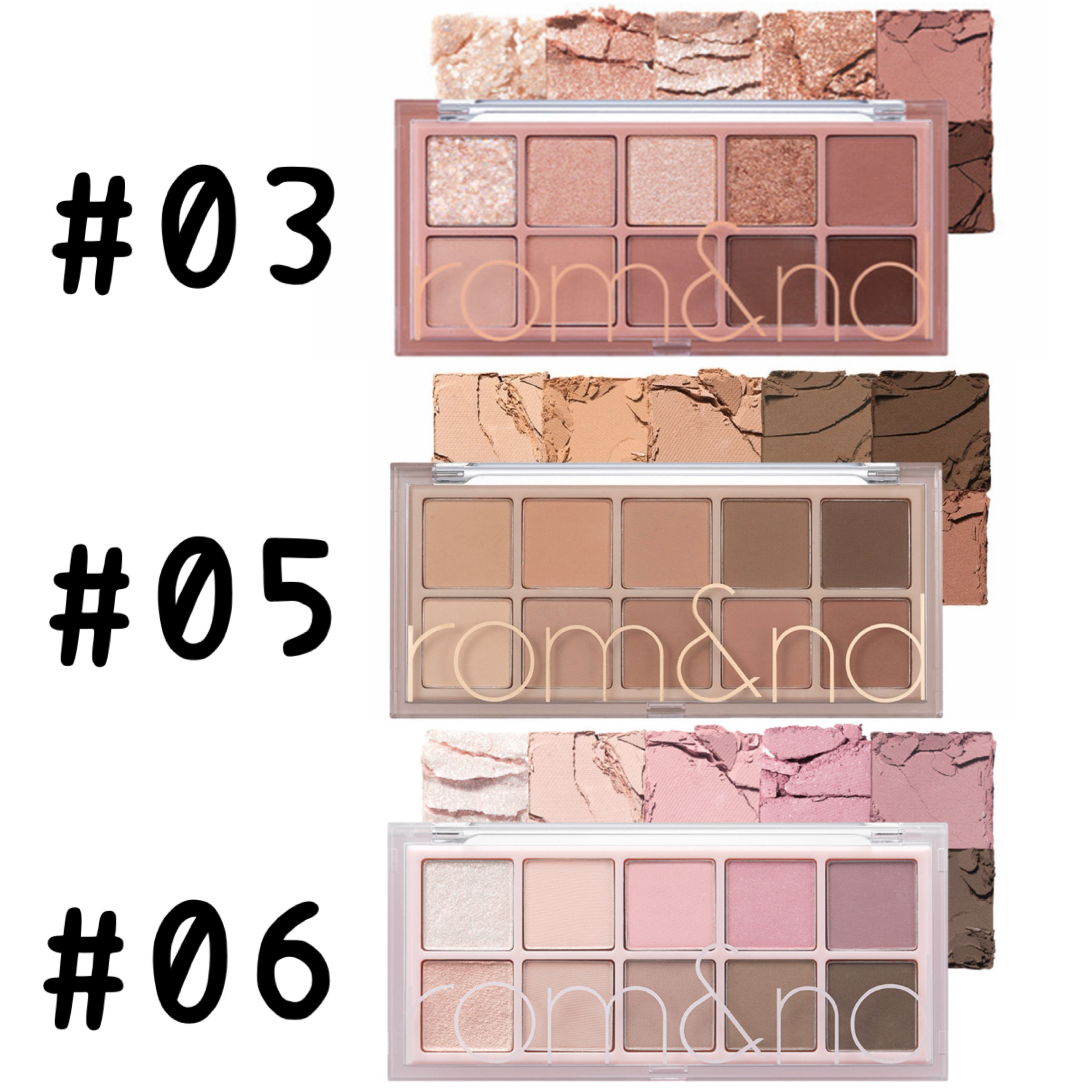 rom&nd 秘密花園系列十色眼影盤 (7.5g) - 3款選擇