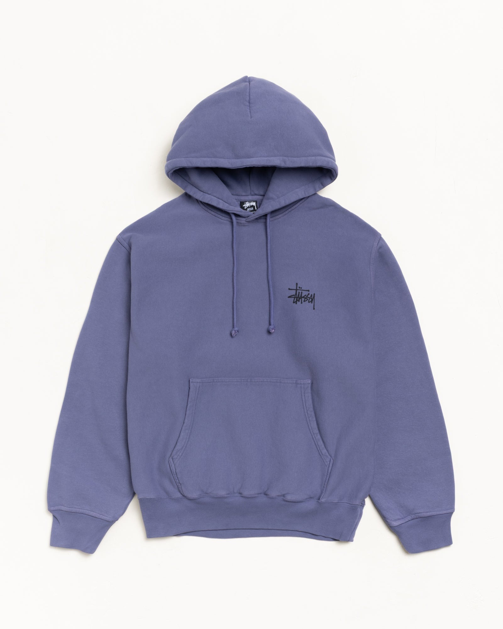 STUSSY BASIC STÜSSY HOODIE PIGMENT DYED  Grape