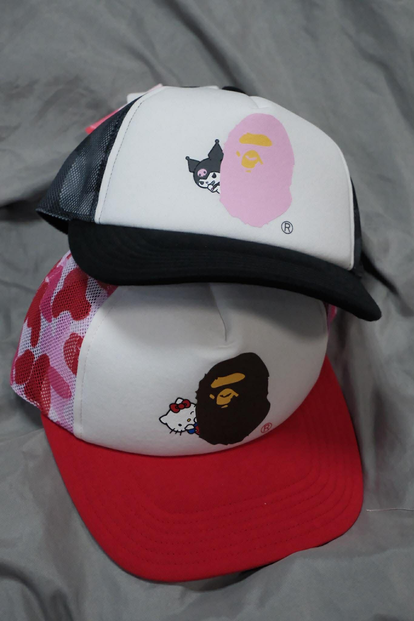 Bape X Hello Kitty X Kuromi 庫洛米 網帽 帽子 1M23280901