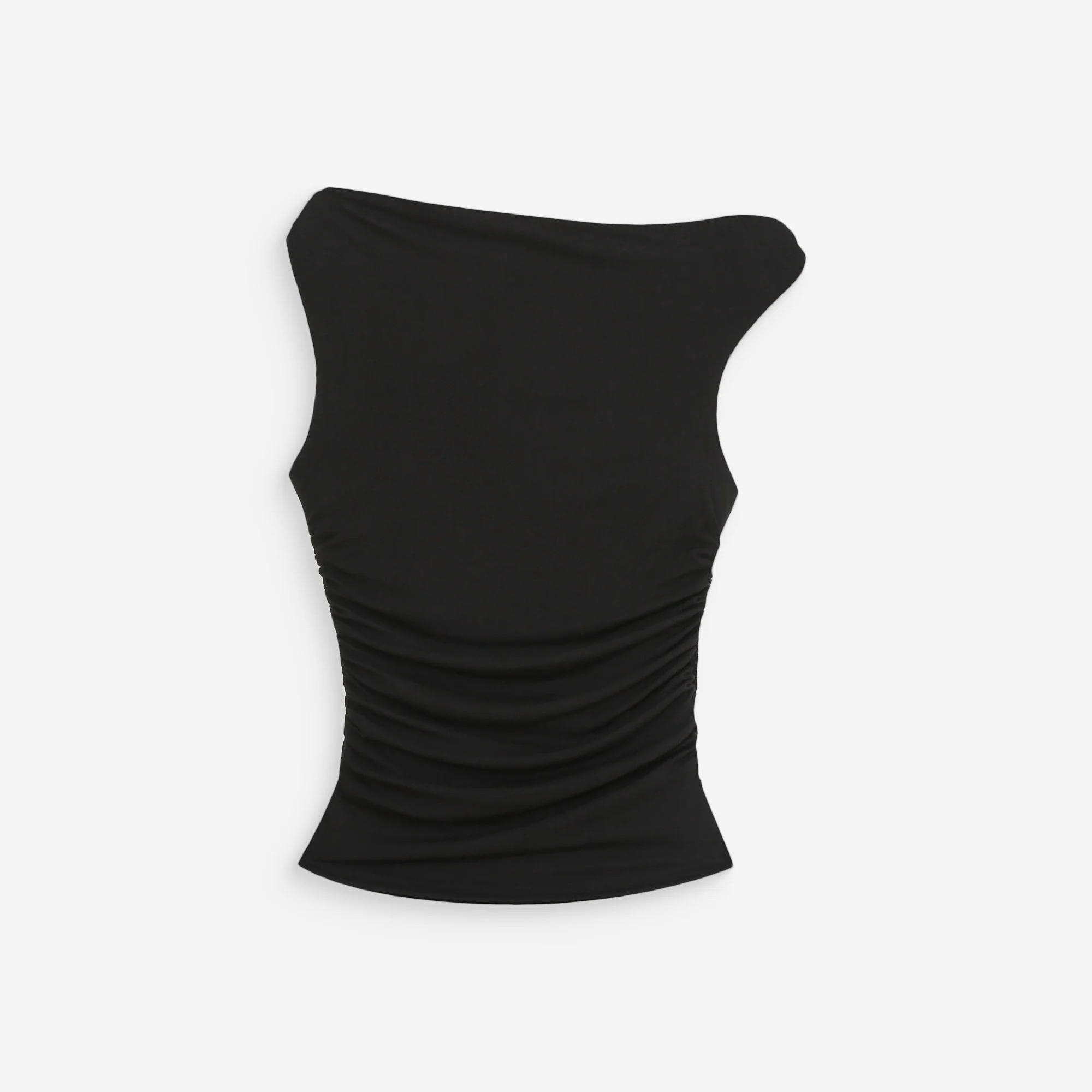 1GM0329-061 [GRACE & MILA] Asymmetric Draped Top Noir Vodia #SS2617138 (C-EU-E)