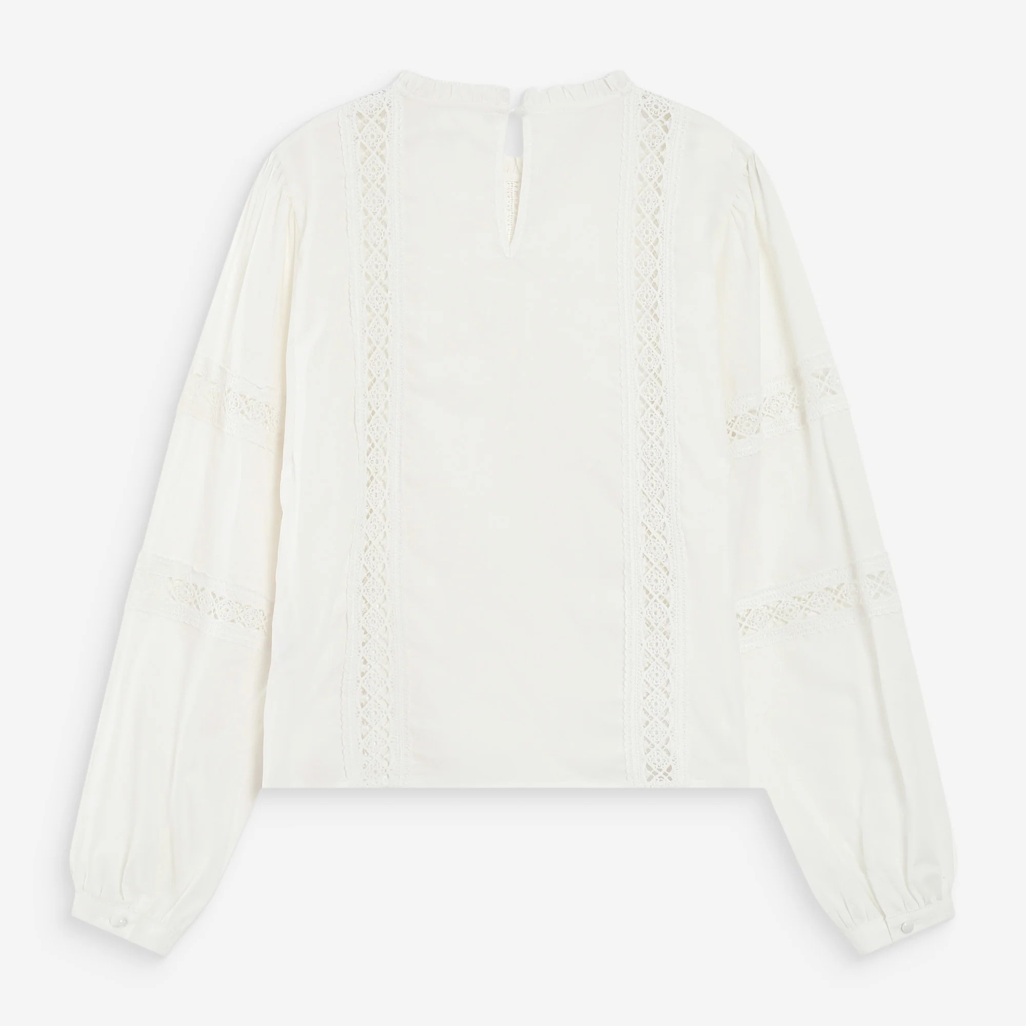 1GM0329-064 [GRACE & MILA] Ruffled-Collar Blouse Ivoire Velma Ivory #SS2617030 (C-EU-E)