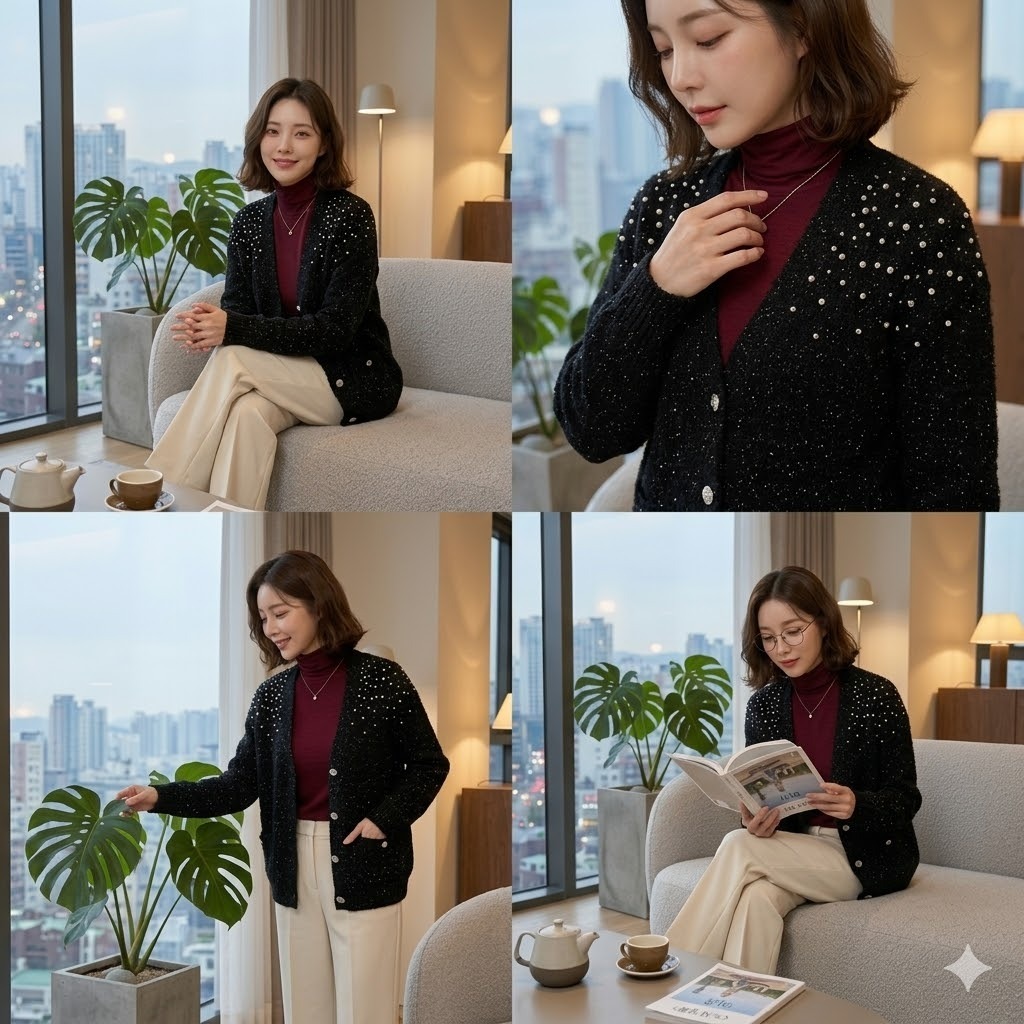 【預購】Karl Lagerfeld Paris H031750 女裝毛絨針織開襟衫