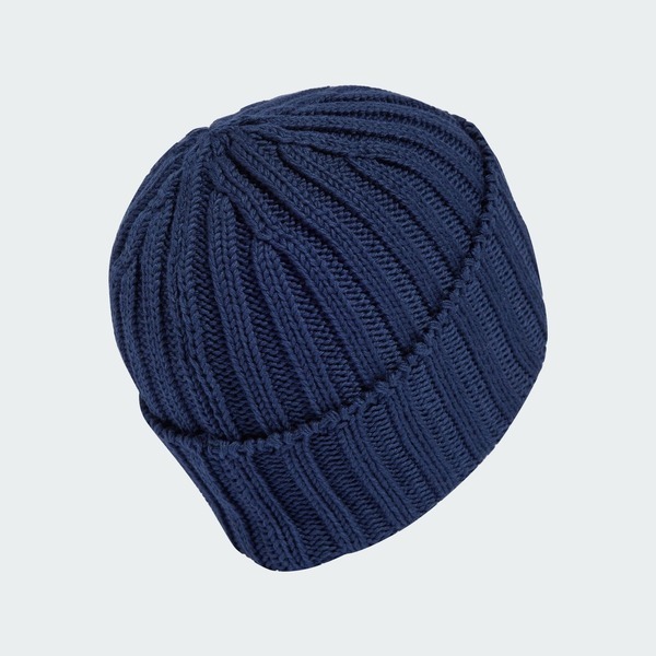 Adidas Beanie IY4109 毛帽 經典 休閒 三葉草 LOGO 舒適 保暖 深藍