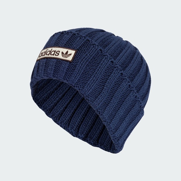 Adidas Beanie IY4109 毛帽 經典 休閒 三葉草 LOGO 舒適 保暖 深藍