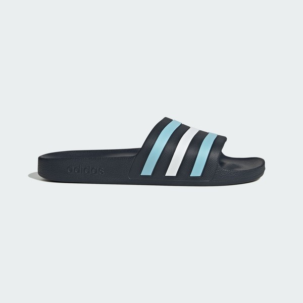 Adidas 愛迪達 Adilette Aqua HQ2452 男 運動休閒涼鞋 黑 水藍 一體成型