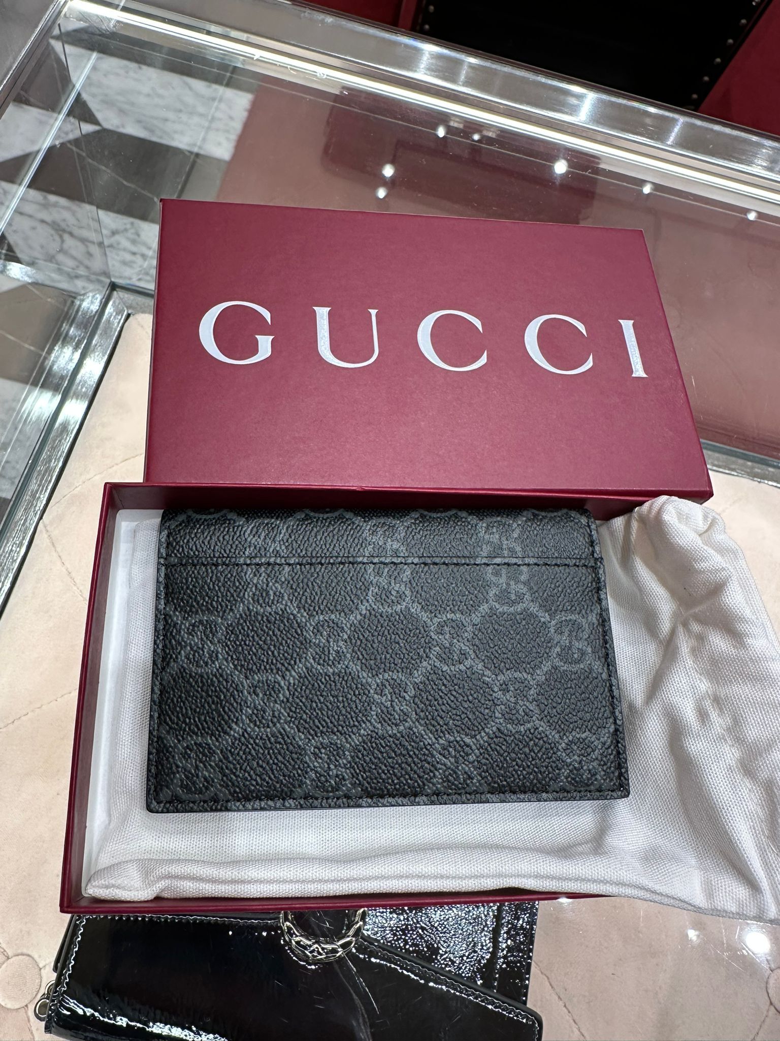 LYS01425 Gucci GG Emblem雙G卡片套