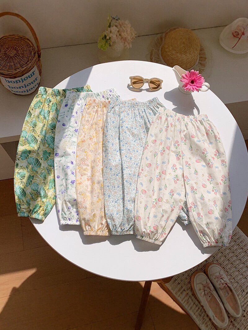 夏季碎花防蚊褲(90-140)