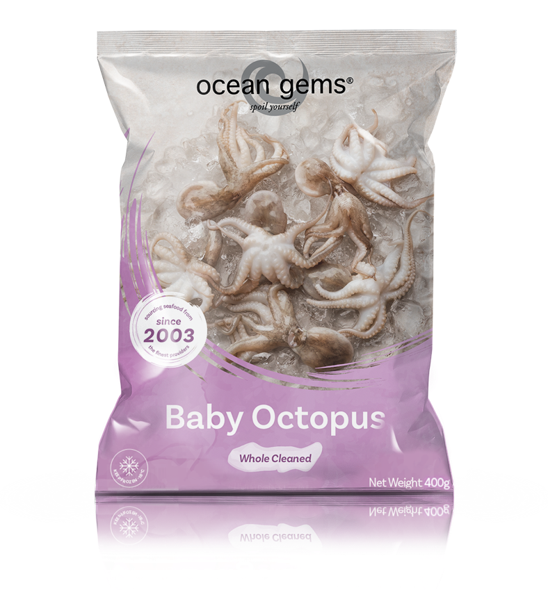 [海中寶] 原隻八爪魚仔 20/40 500G