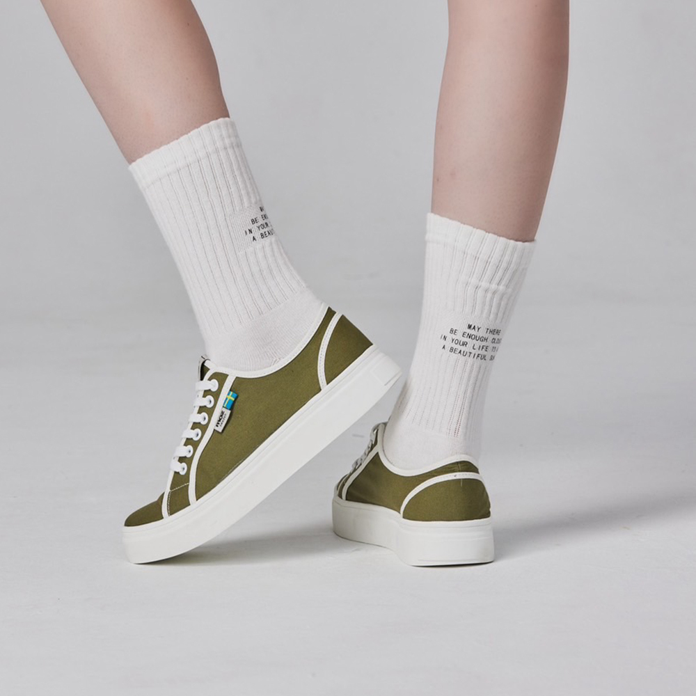 【惜福商品999】moz瑞典 駝鹿 小香風休閒鞋 (綠)