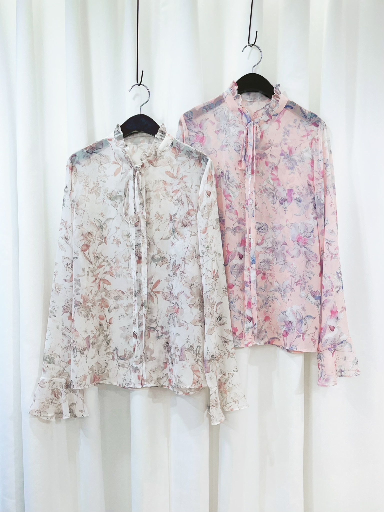 浪漫花園綁帶上衣