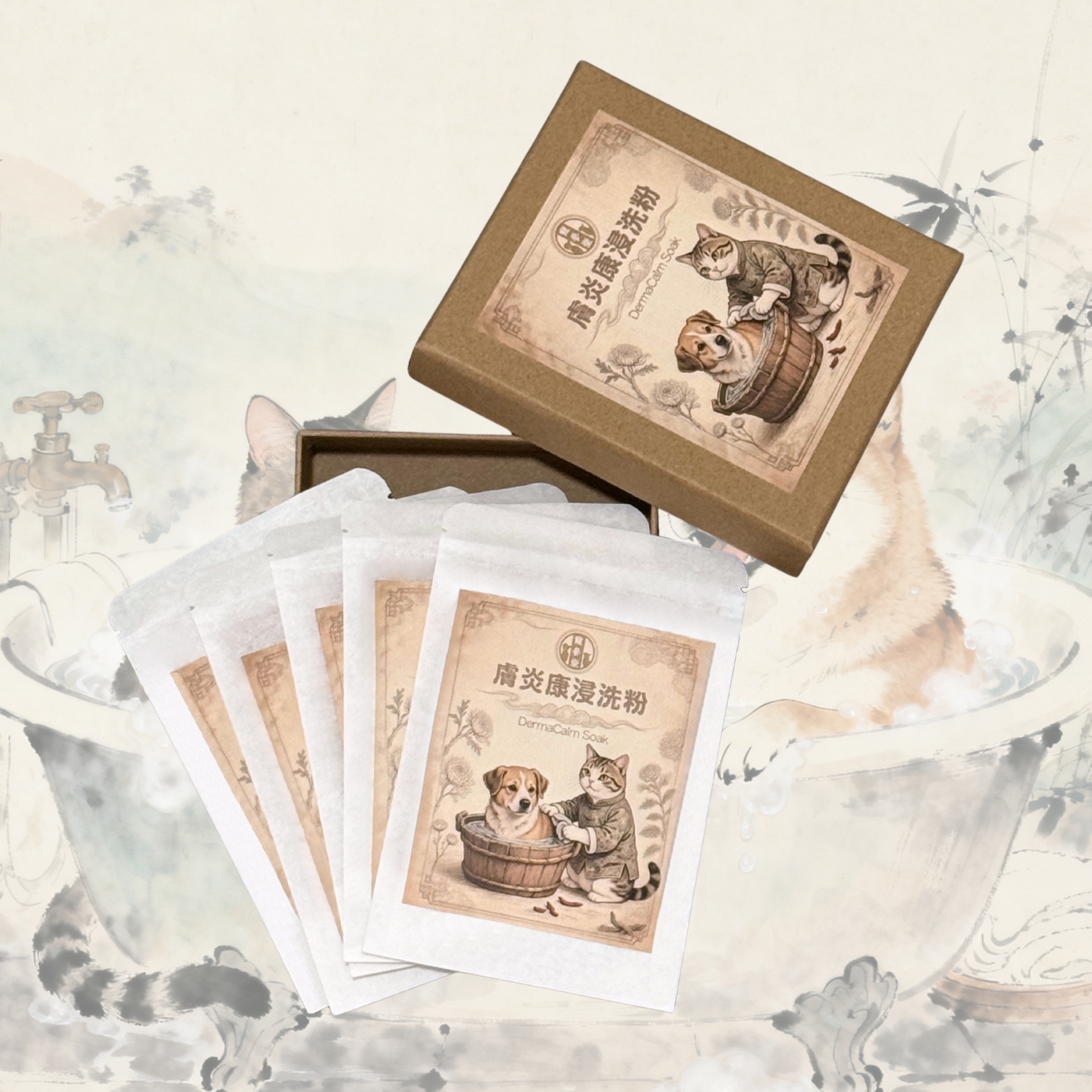 盒裝膚炎康浸洗粉 （20g x 5包）