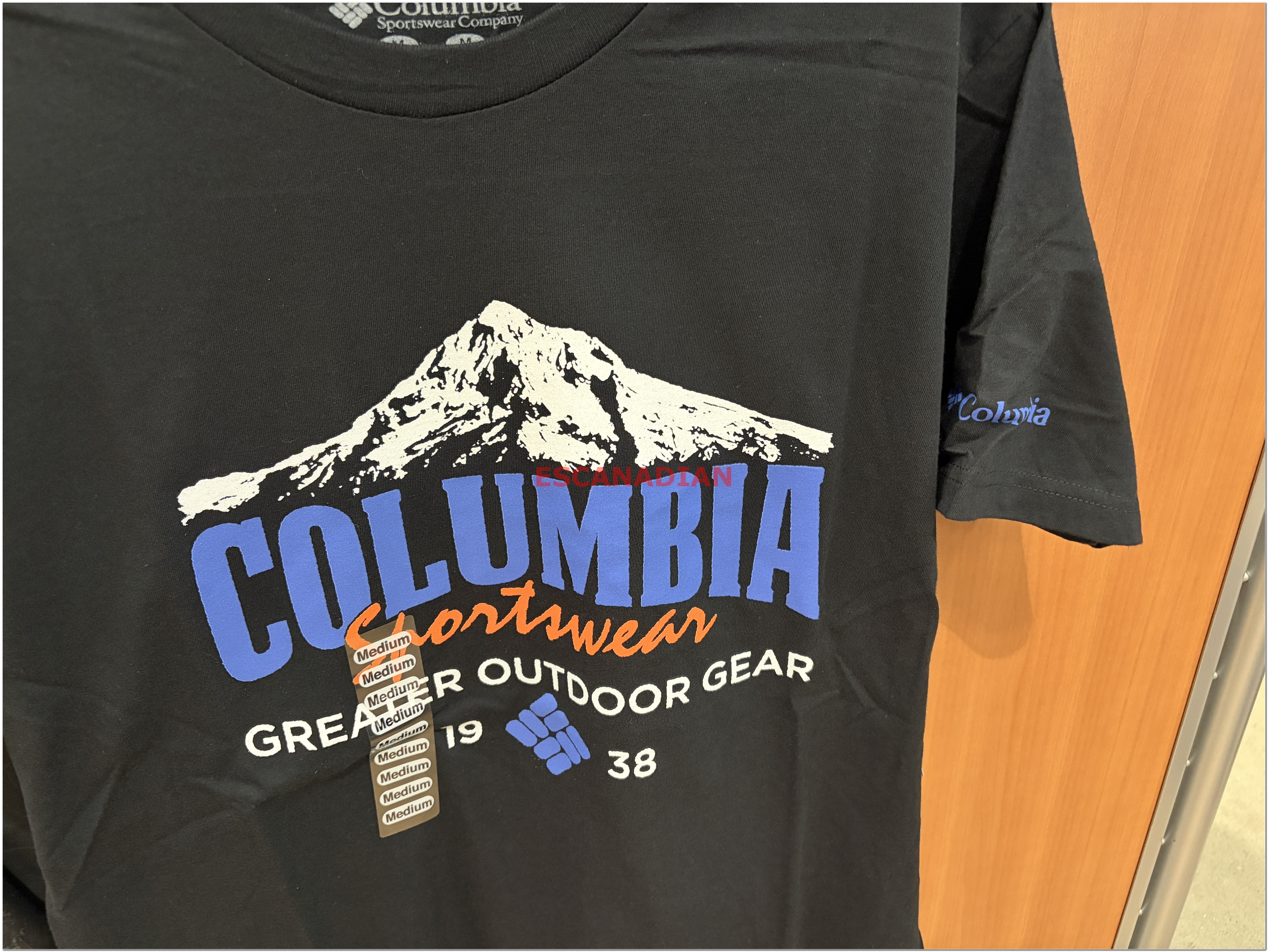 【限時】Columbia 男大人 山脈風景圖案 短TEE