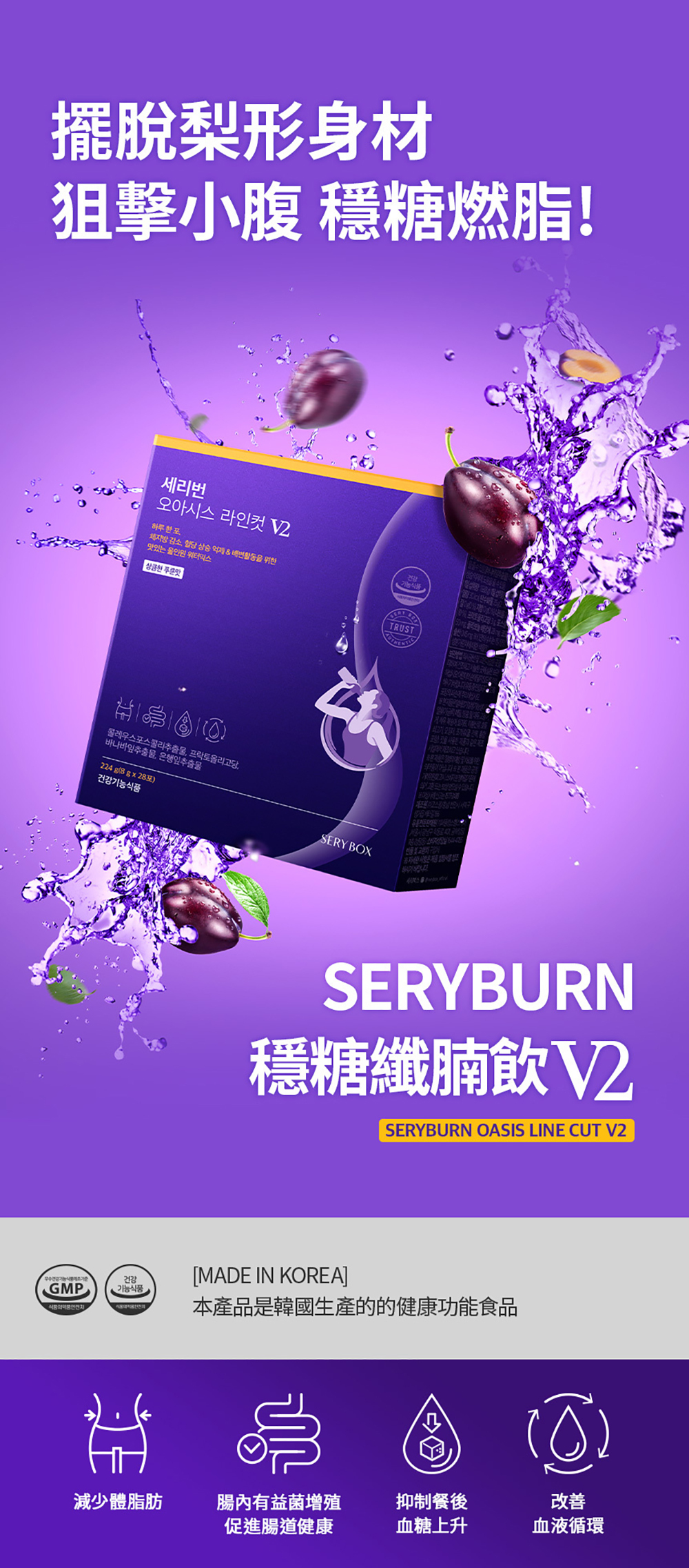 韓國SERYBURN穩糖纖腩飲V2