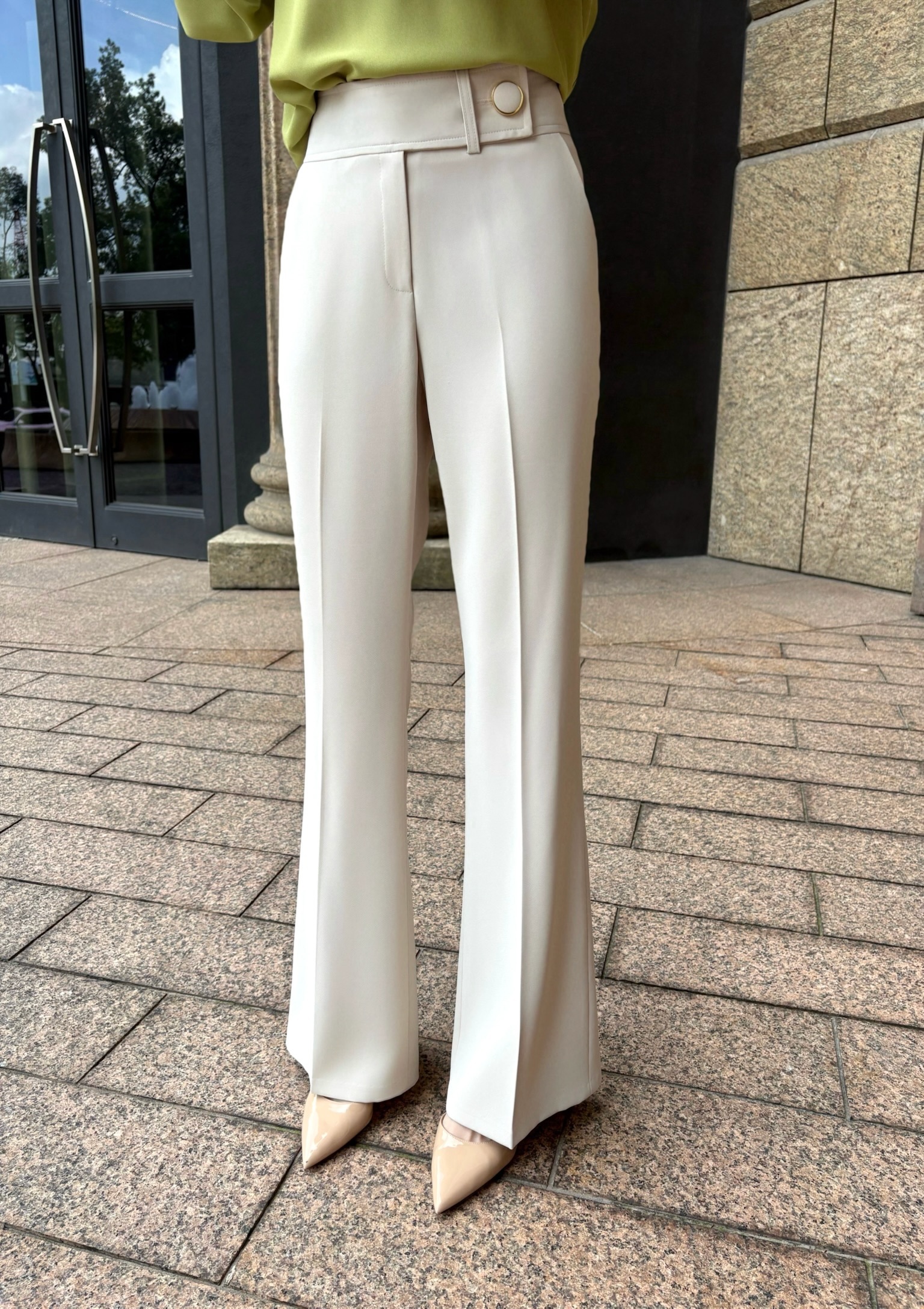 金釦長腿西褲(春款)