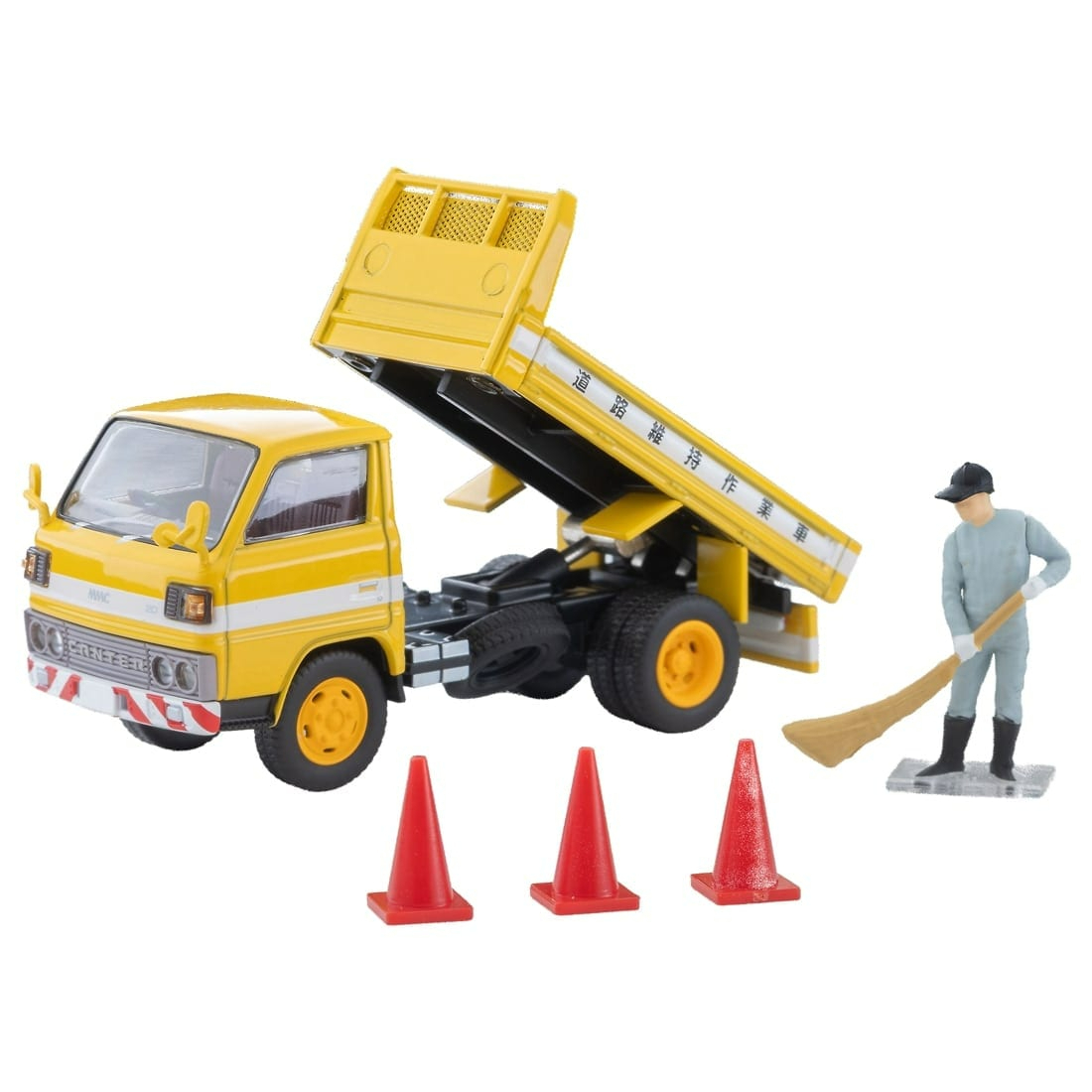 [預訂] Takara Tomy Tomica 限定經典復刻 Neo LV-N369a 三菱 Fuso Canter Dump Truck 道路維護車 連人偶