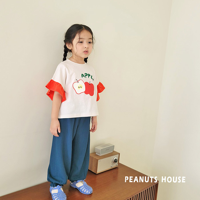 正韓夏PEANUTS 四色花苞縮腳褲