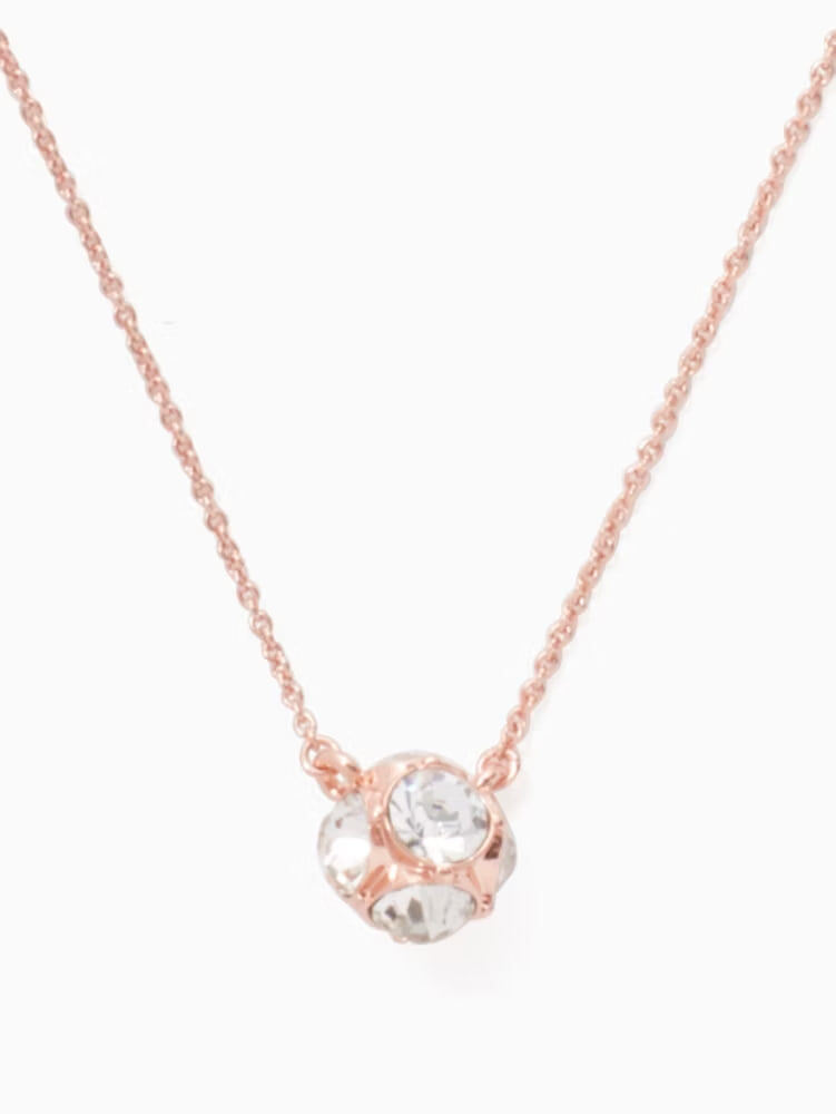 [S] KATE SPADE CLEAR/ROSE GOLD O0RU1139 LADY MARMALADE NECKLACE, 98686647206 (SKS1720)