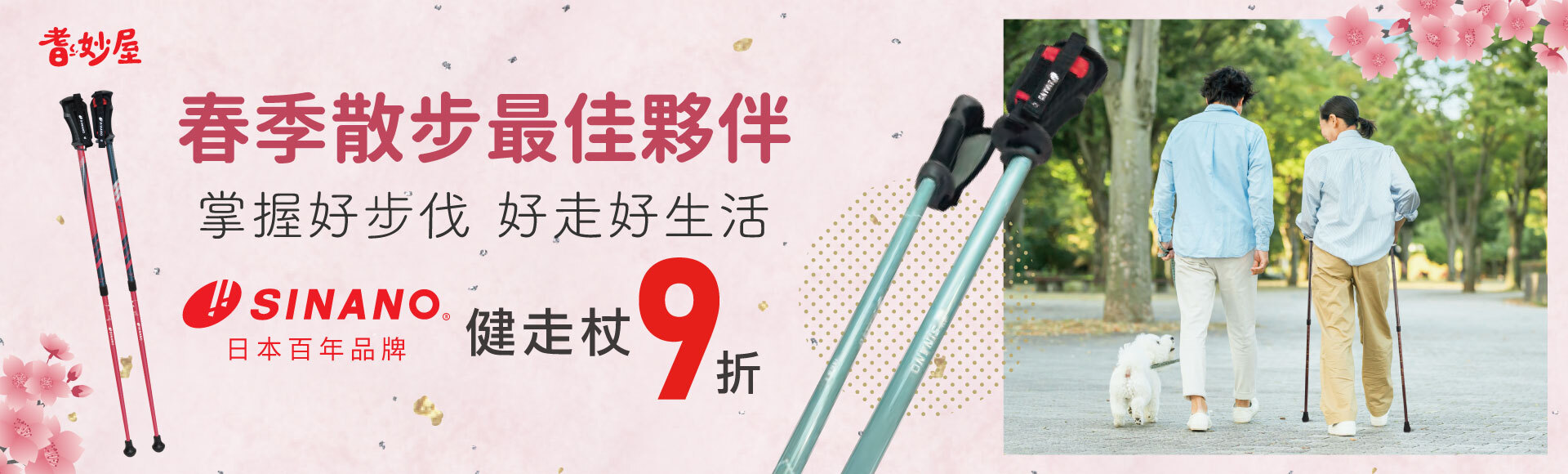 SINANO 健走杖/行走杖/北歐健走杖