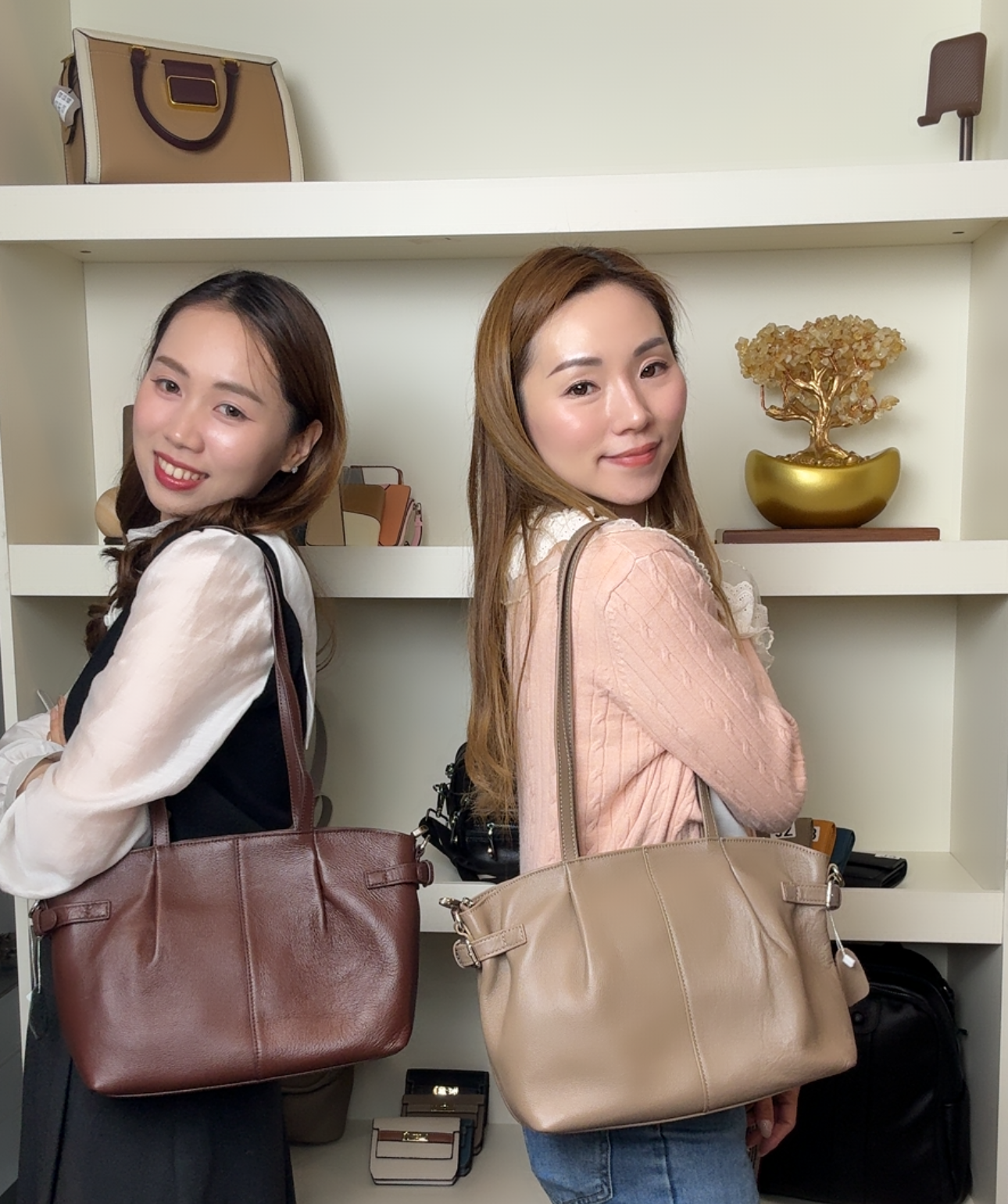 （T)  牛皮抓皺質感包包(送絲巾蝴蝶結) - MH99-25  #1703HB