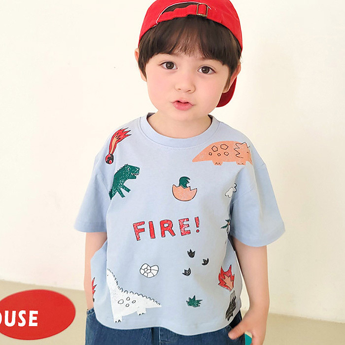 正韓夏PEANUTS 兩色火山恐龍上衣