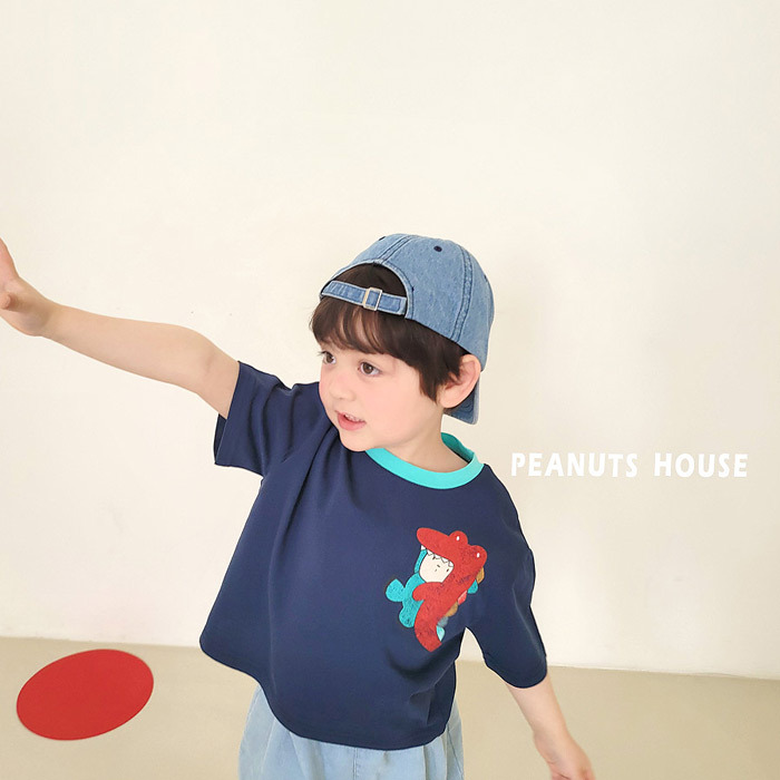 正韓夏PEANUTS 兩色恐龍布偶上衣