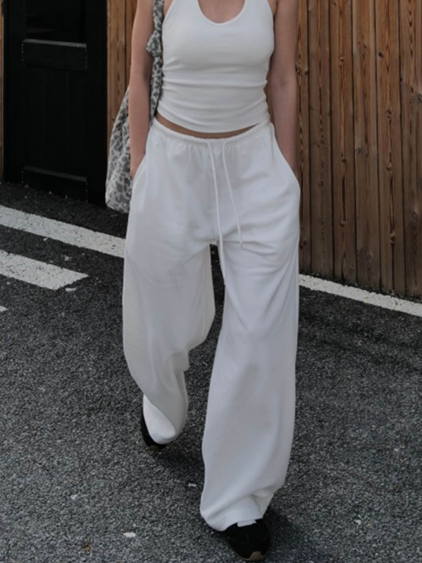 細鬆緊休閒棉褲*3色