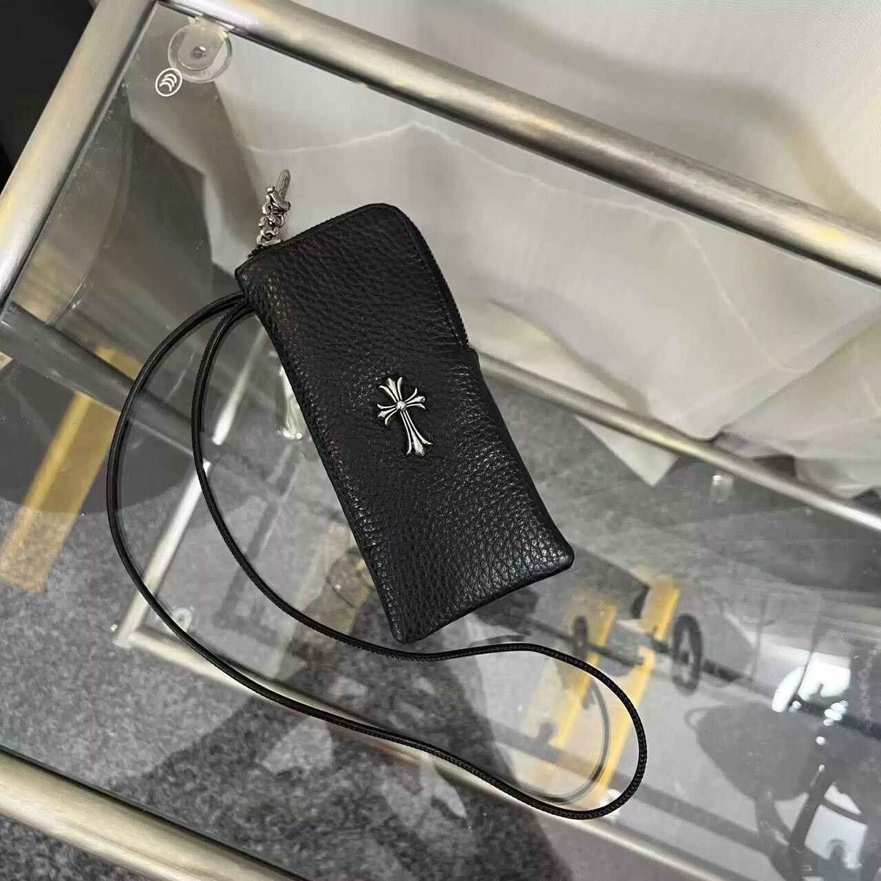 0086-【十字架鑰掛脖眼鏡套包】