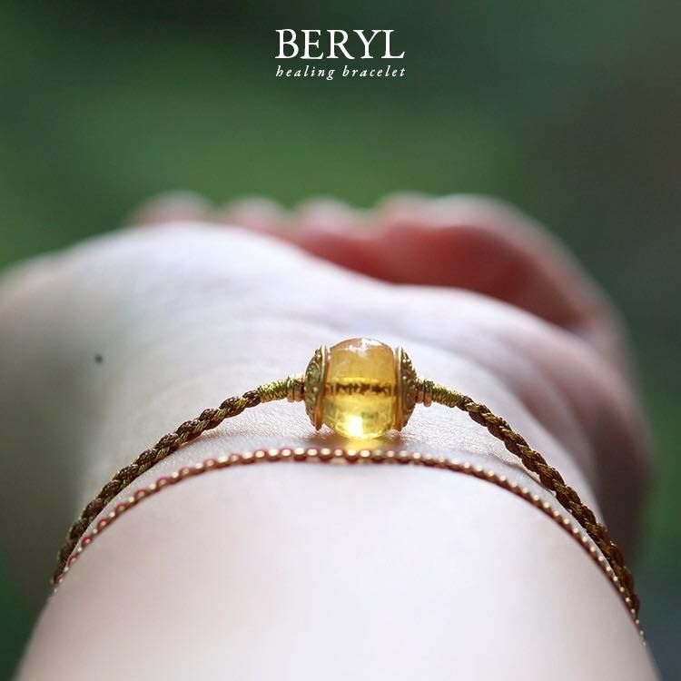 ＃母娘開光加持-般若光語 · 金珀心經編織手繩