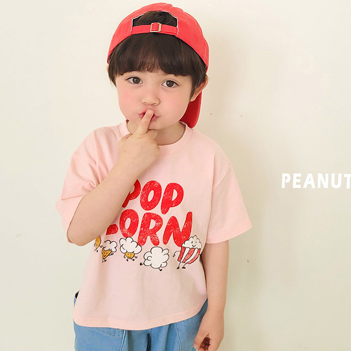 正韓夏PEANUTS 兩色爆米花上衣