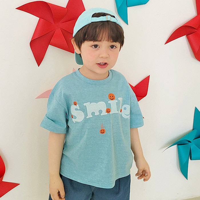 正韓夏PEANUTS 兩色小笑臉上衣