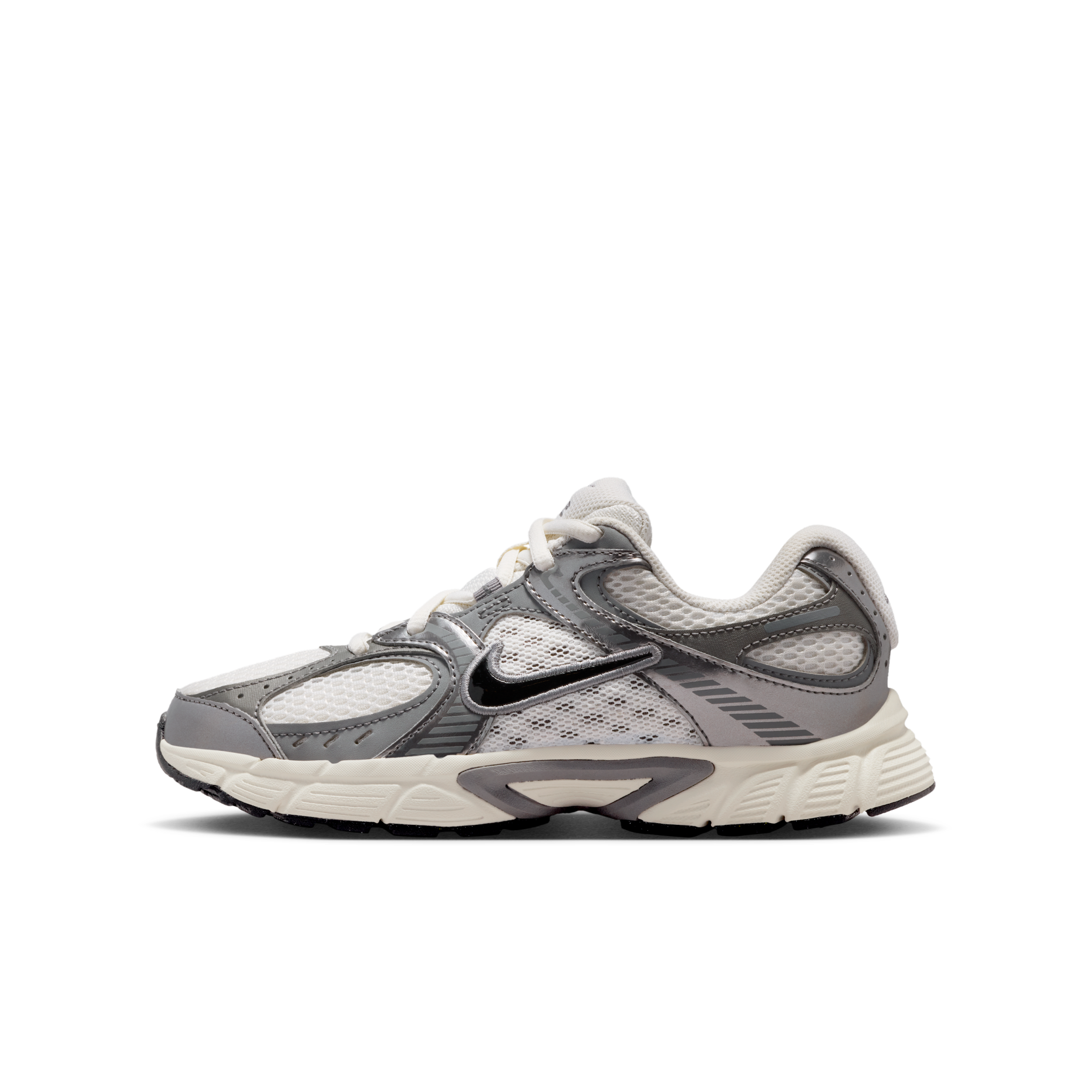 大童鞋 女生尺寸 NIKE V5 RNR GS 灰白黑 透氣 網眼 復古 運動 休閒鞋【HQ6411-003】