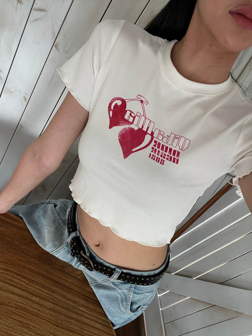 Y2K愛心桃心短上衣*4色