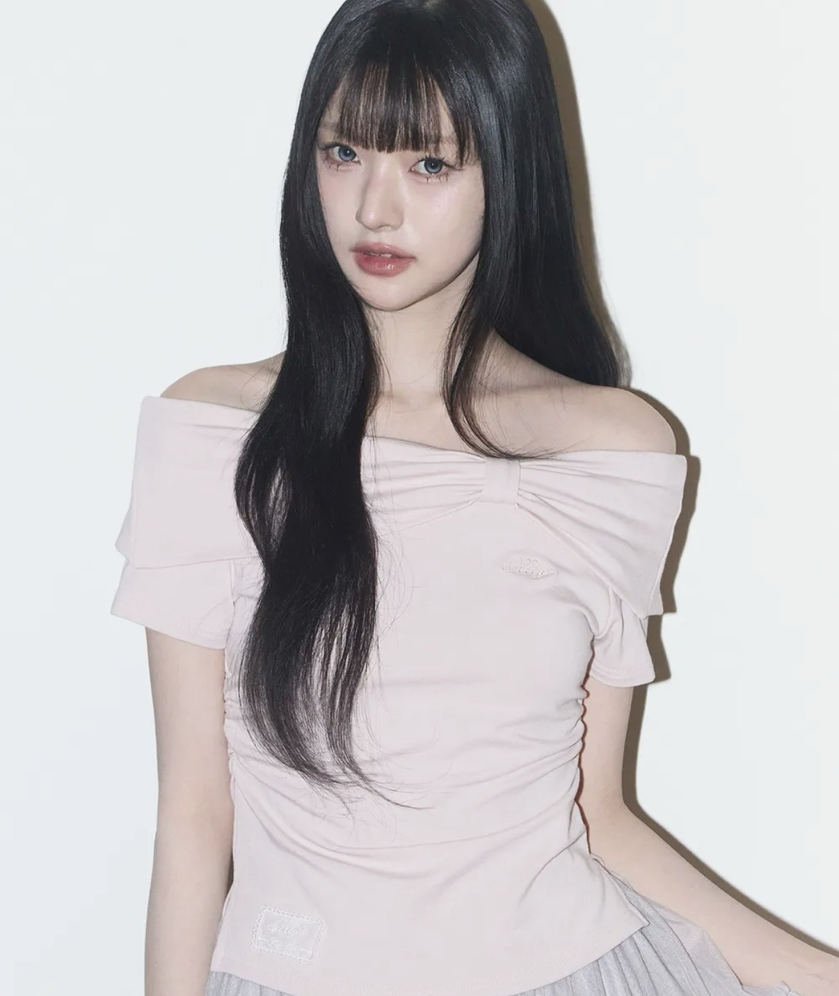 ILLIGO 蝴蝶結 一字領 上衣 26SPTOP13