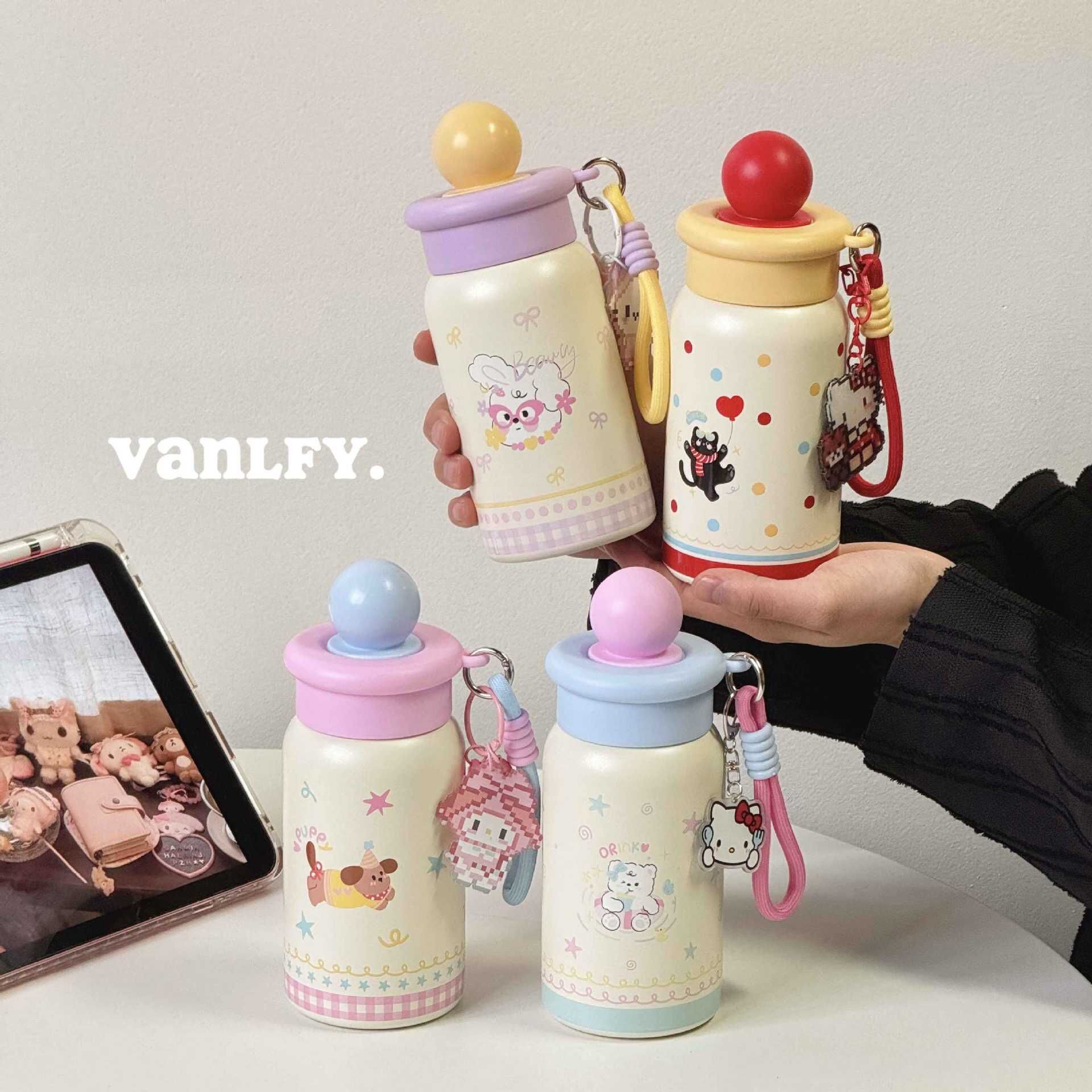 500ML Cute Portable 316 Stainless Steel Thermal Flask