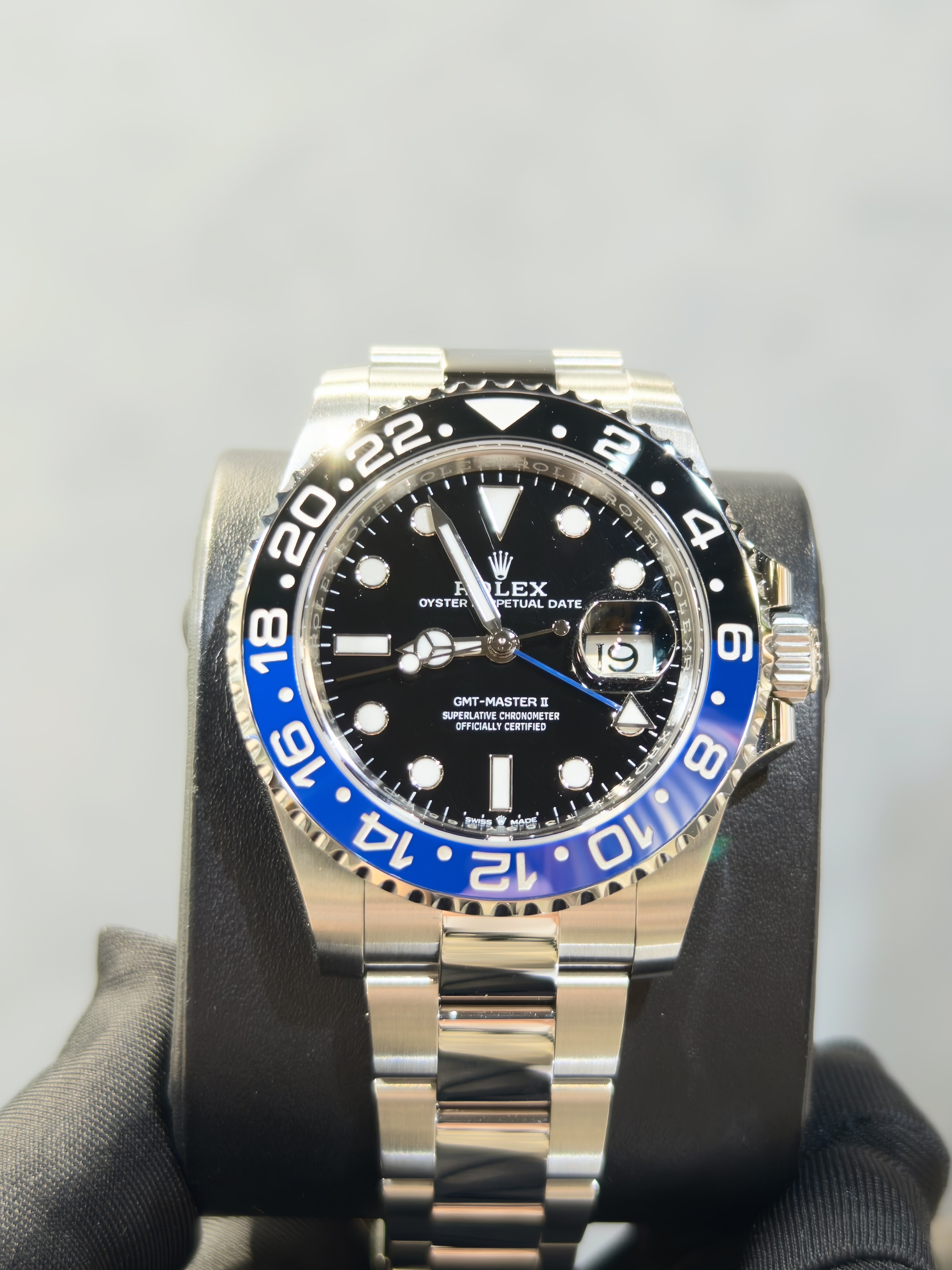 BRAND NEW ROLEX 126710BLNR 126710 GMT-MASTER II BATMAN BLACK DIAL BLUE HAND OYSTERSTEEL 40mm