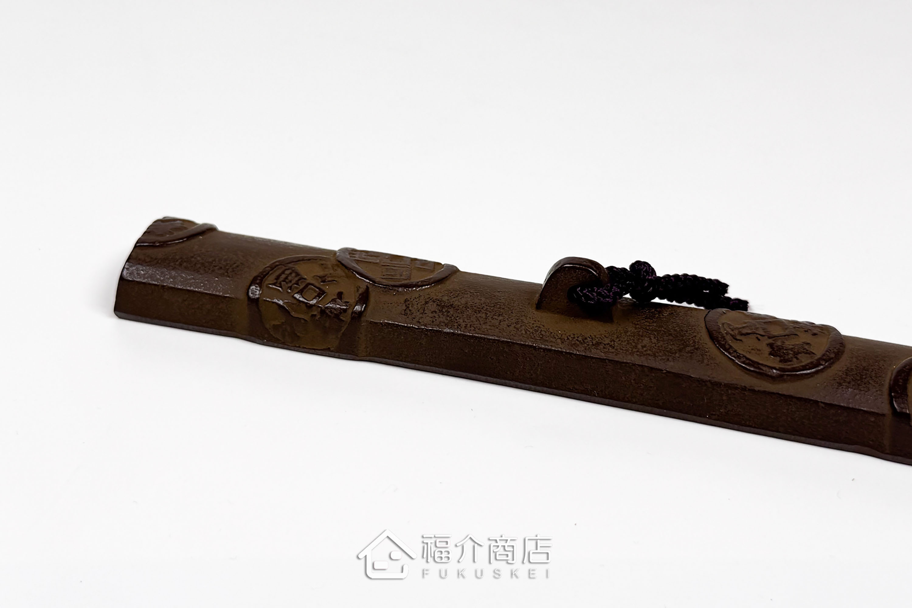 壓住紙張防止移動的櫻花造型鑄鐵材質文鎮