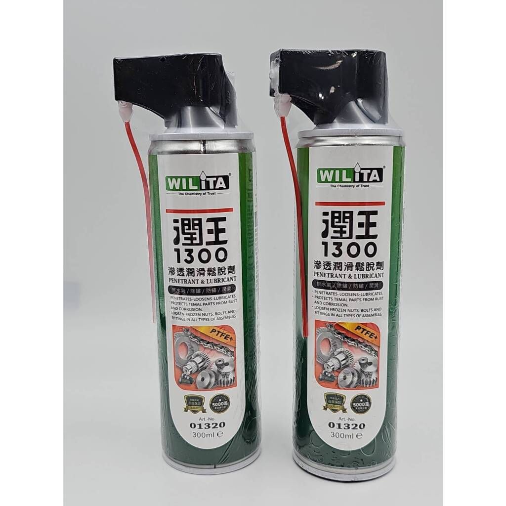 【WILITA 威力特】 八合一單車生鏽零件鬆脫劑 滲透潤滑鬆脫劑 300ml 潤王 01320