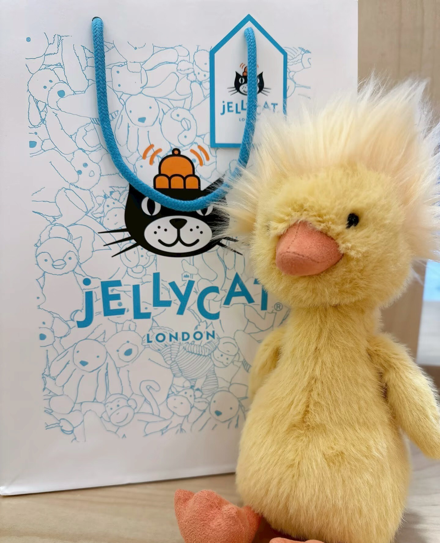 【Luxury】 爆炸頭系列Jellycat 炸毛小鴨 川普鴨 爆炸頭小鴨 代購 Jellycat 企鵝 鴨 王世堅 玩偶 抱枕 娃娃 炸毛企鵝 毛絨玩偶