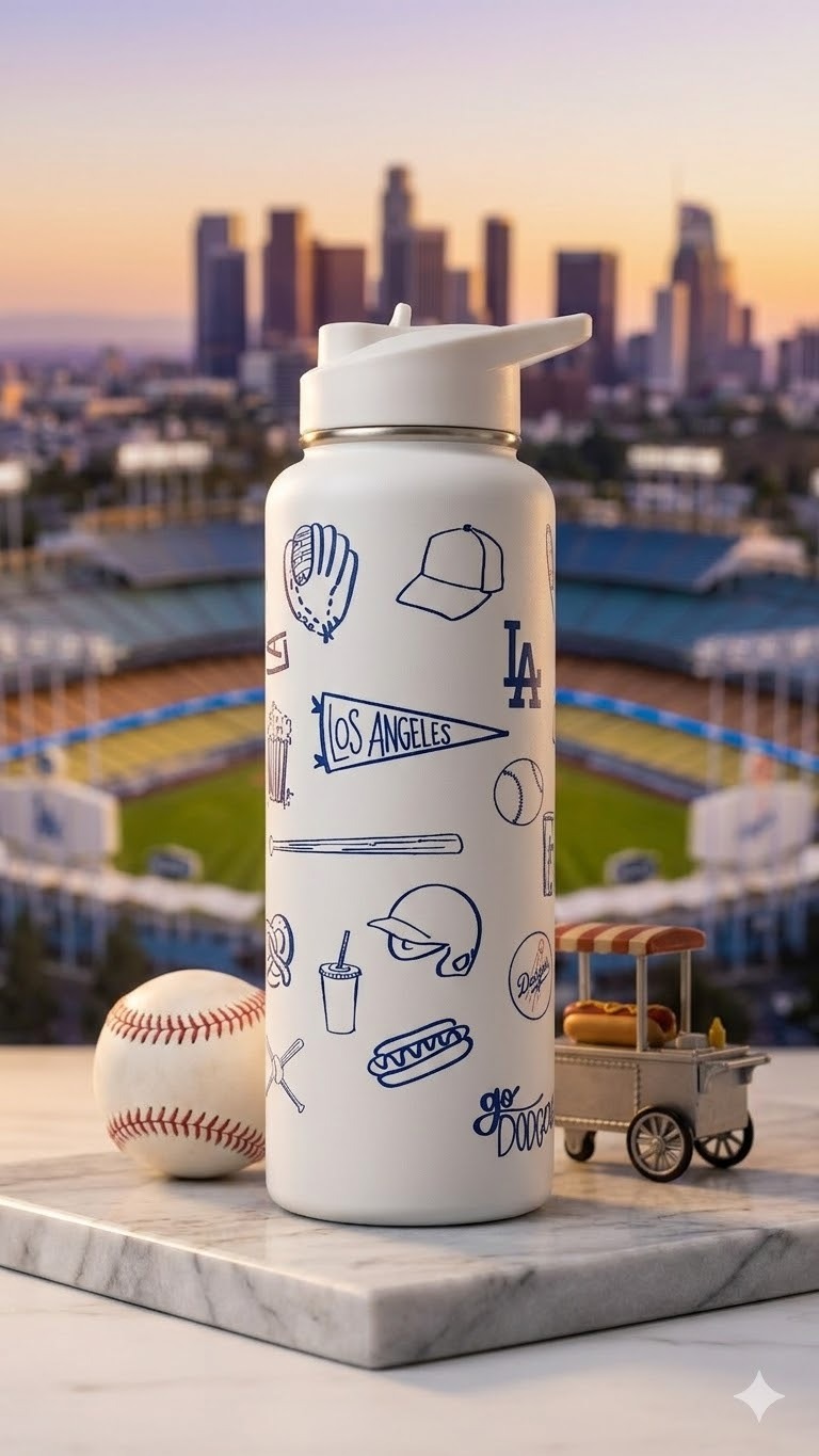 【直播】LX031903 MLB 洛杉磯道奇隊保溫杯