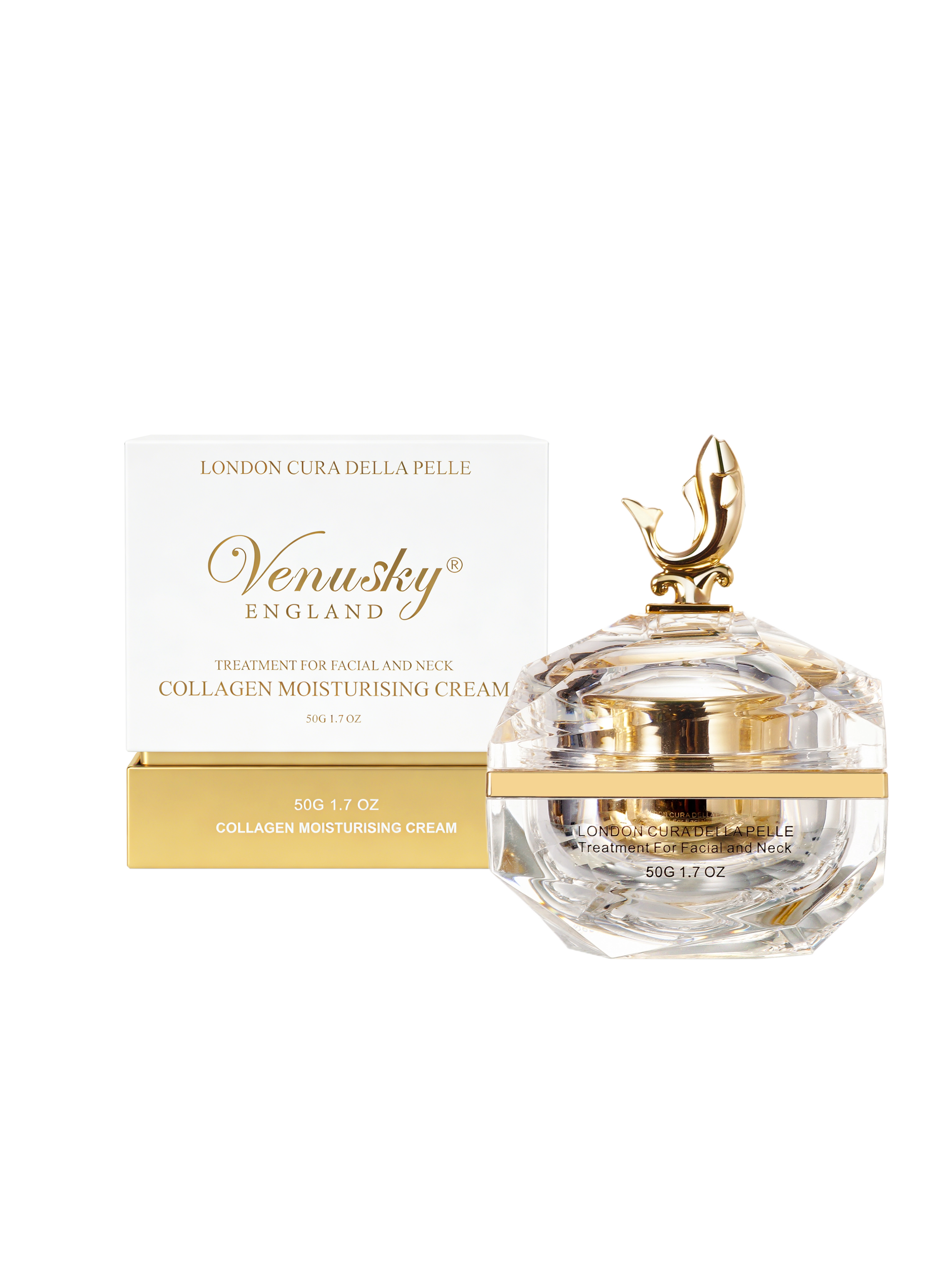 VENUSKY水晶鉆石純膠原蛋白保濕水凝霜 50G