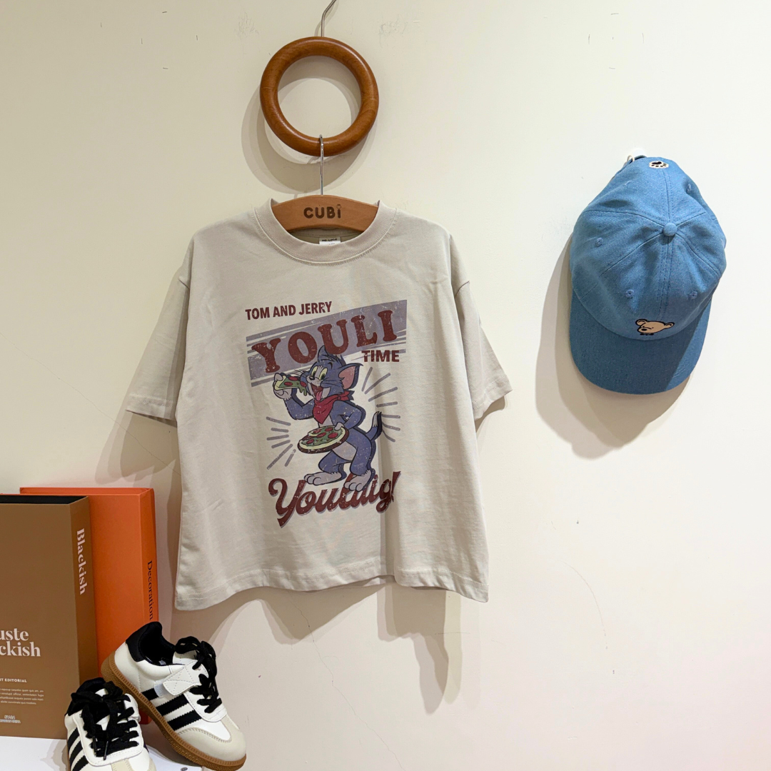 26夏 湯姆貓復古印花T