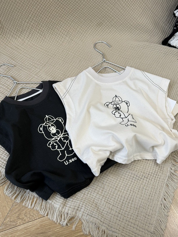 塗鴉小熊無袖背心