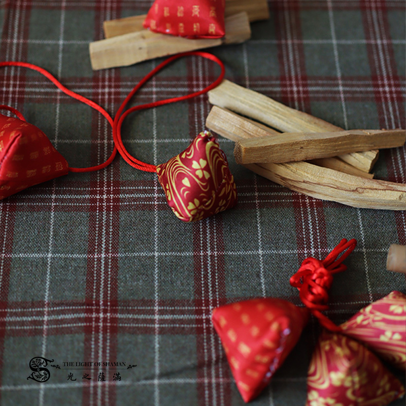 真正秘魯進口老木 印加聖木招財避邪聖品 正宗秘魯進口印加聖木香包 手工縫製-光之薩滿