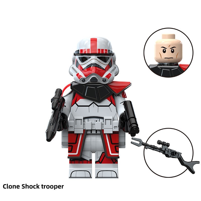 Star Wars Clone Shock Trooper Custom Minifigures Minifigs Fit Lego TV6118 TV8153