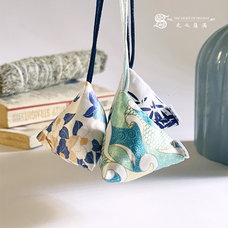 招財藍色鼠尾草香包 活躍停滯不前的心態 顯化真正需要的物質