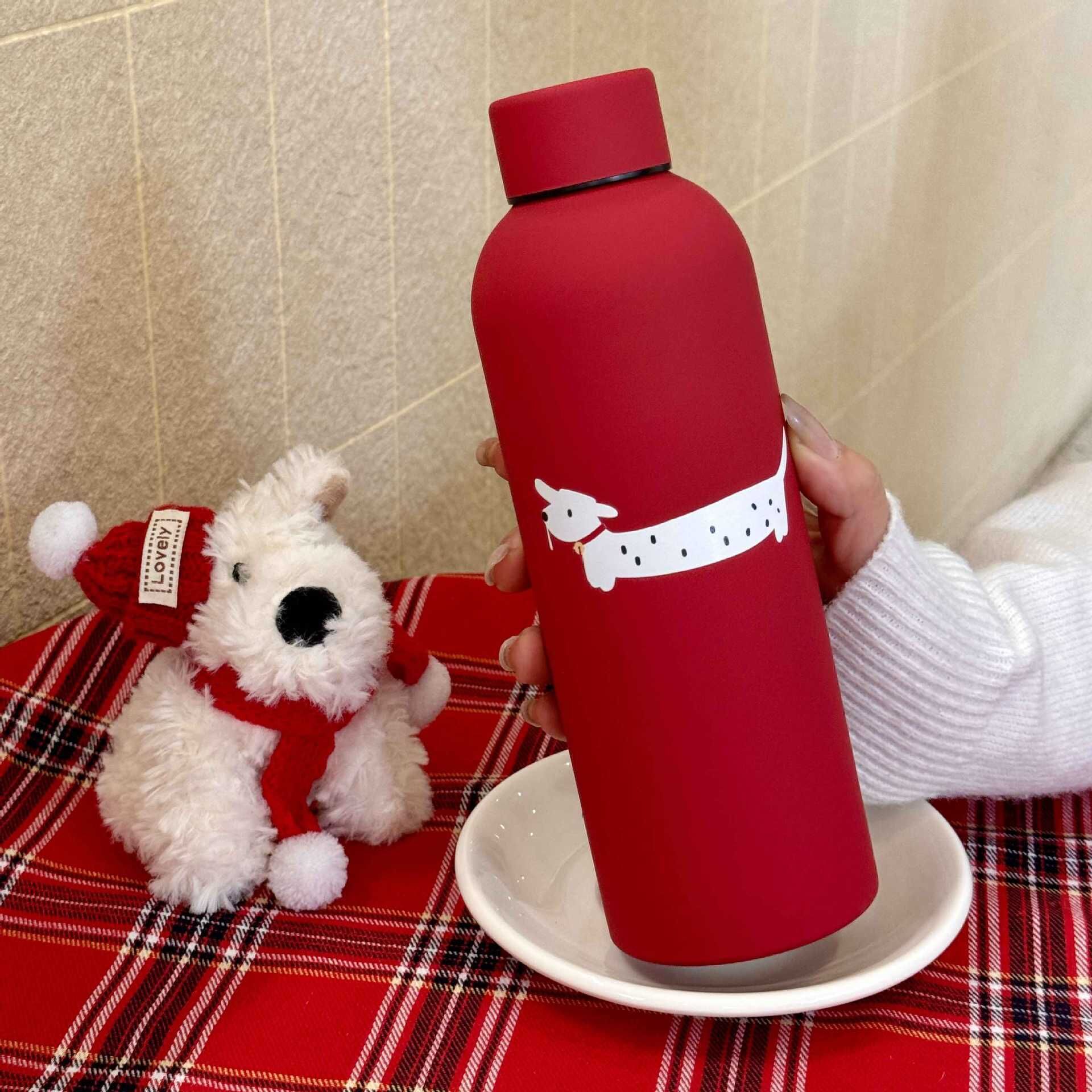 Red Aesthetic 316 Stainless Steel Thermal Flask