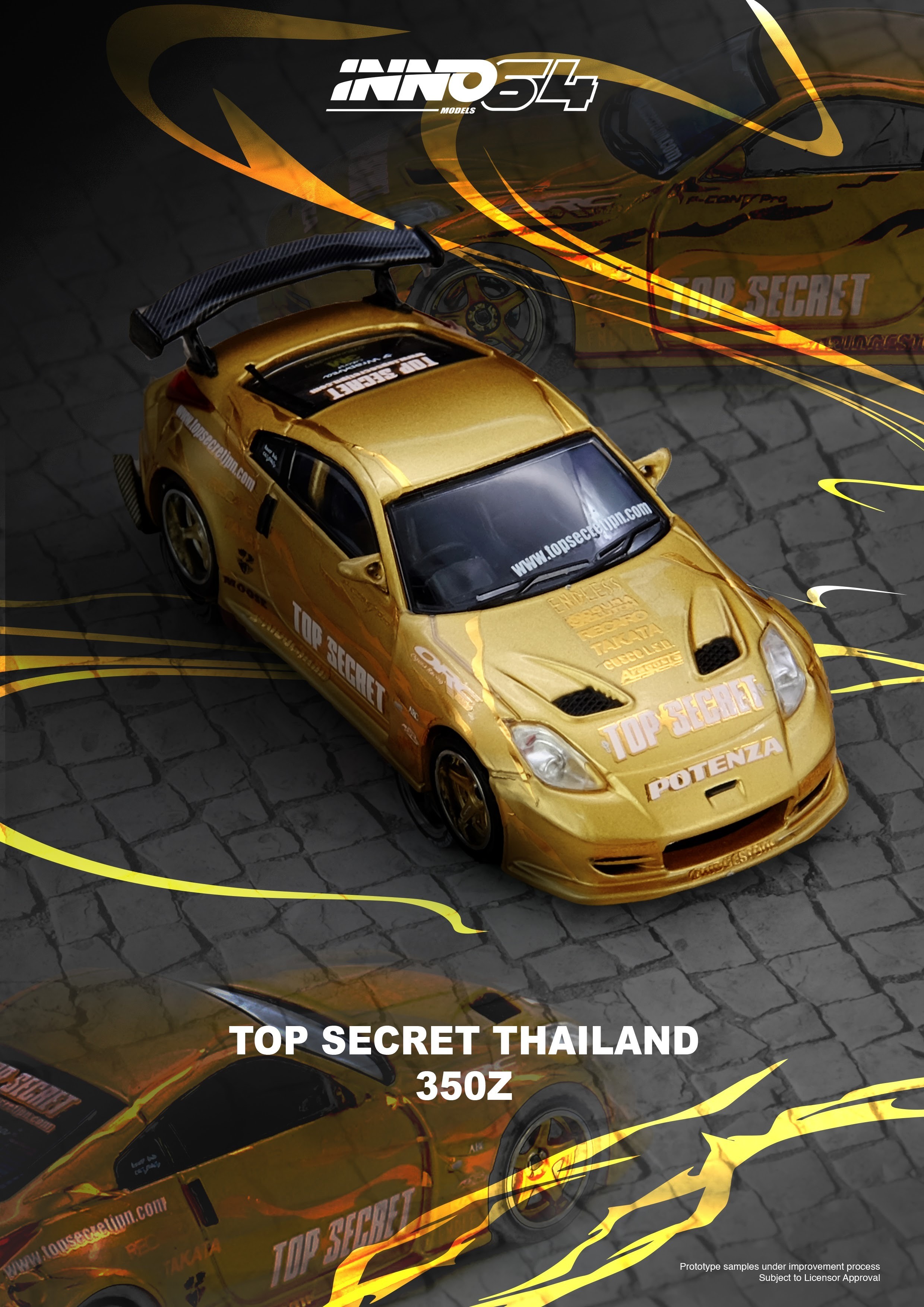 PO-$161 * INNO64 * 1:64 TOP SECRET THAILAND 350Z